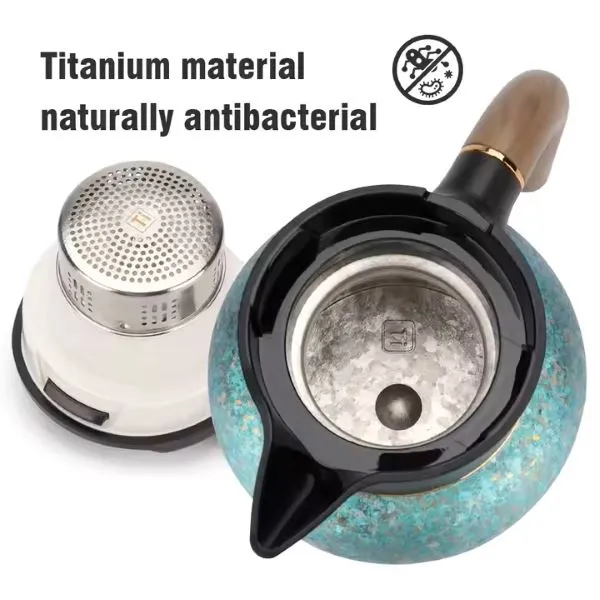 Thermal Coffee Tea Pot Titanium With Handle